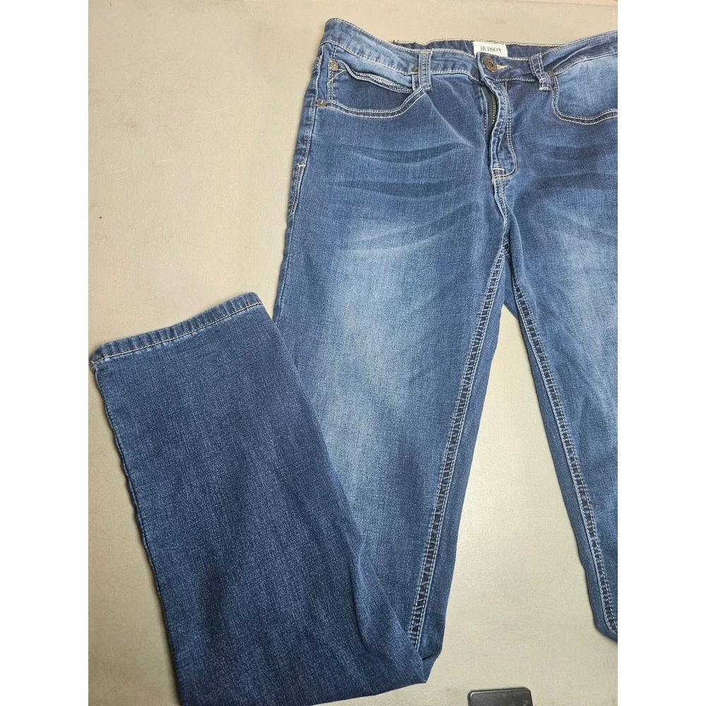 Hudson Womens Skinny Jeans Medium Wash Denim Blue Size 16 DN Stretch RN140977 - Picture 3 of 15